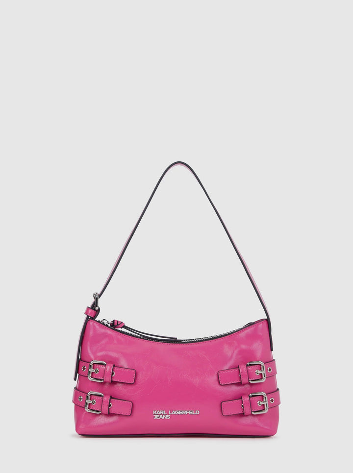 Karl Lagerfeld Buckle Shoulder Bag | Very Berry