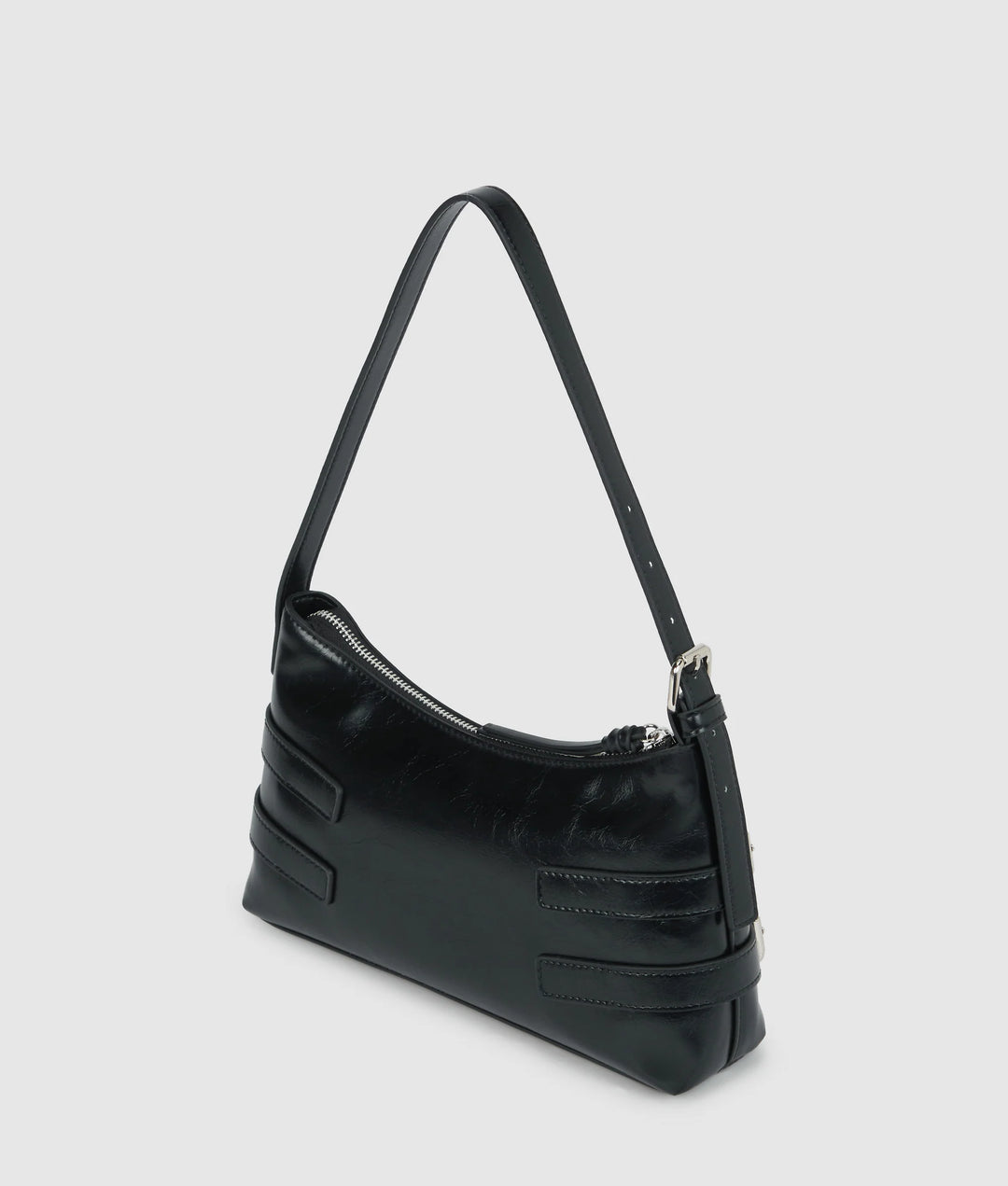 Karl Lagerfeld Buckle Shoulder Bag | Black