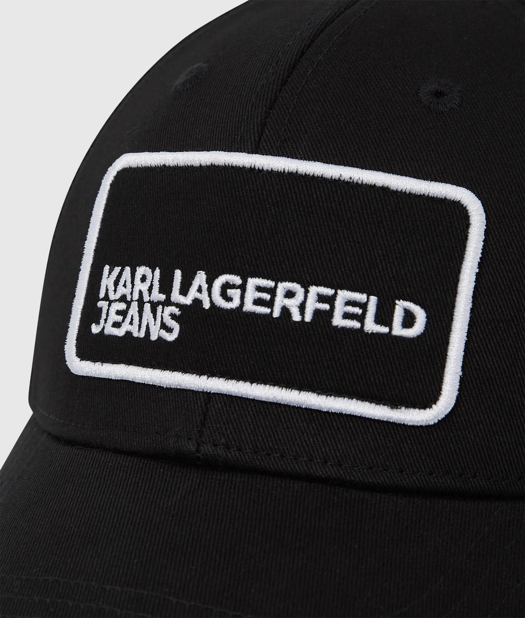 Karl Lagerfeld Logo Patch Trucker Hat | Black