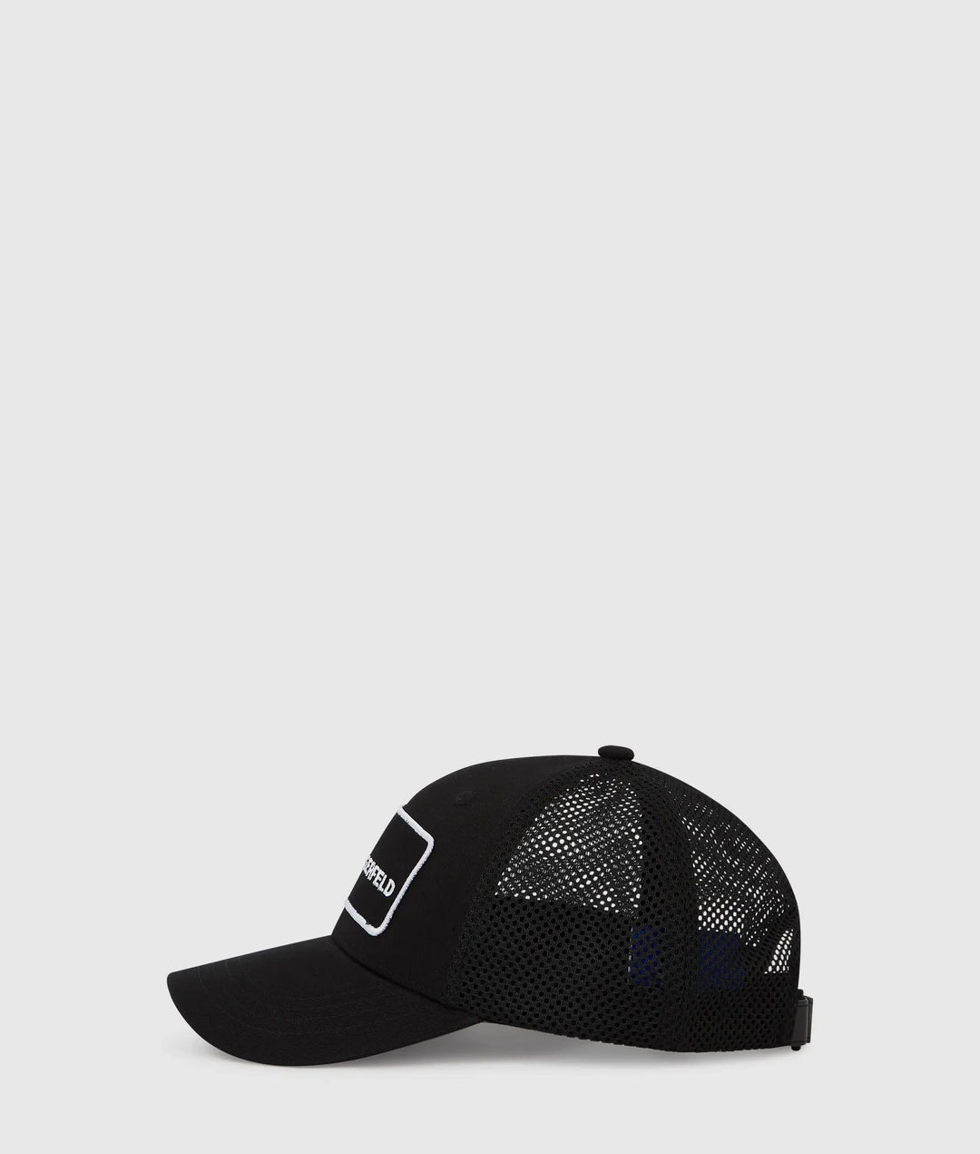 Karl Lagerfeld Logo Patch Trucker Hat | Black