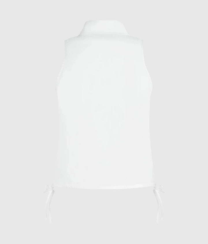 Karl Lagerfeld Sleeveless Blouse Shirt | White