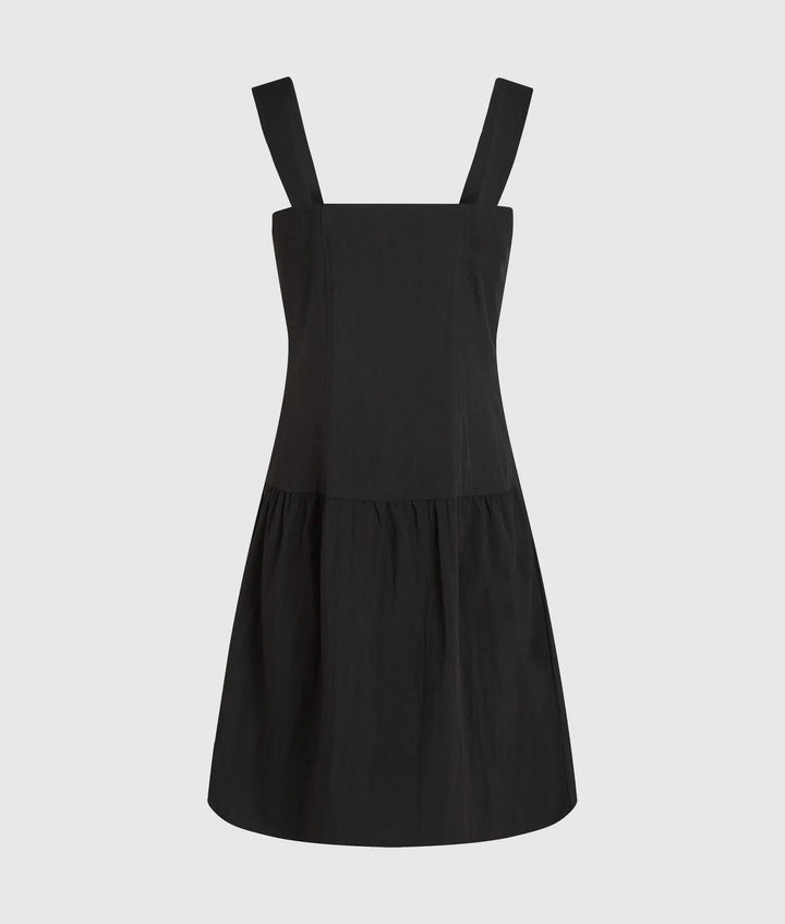 Karl Lagerfeld Tie Detail Mini Dress | Black
