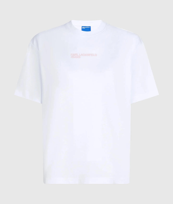 Karl Lagerfeld Regular Fit Frame Logo Women's T-shirt | White