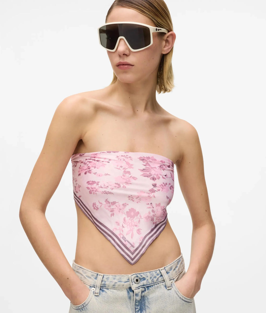 Karl Lagerfeld All-over Floral Bandana Scarf | Fairytale