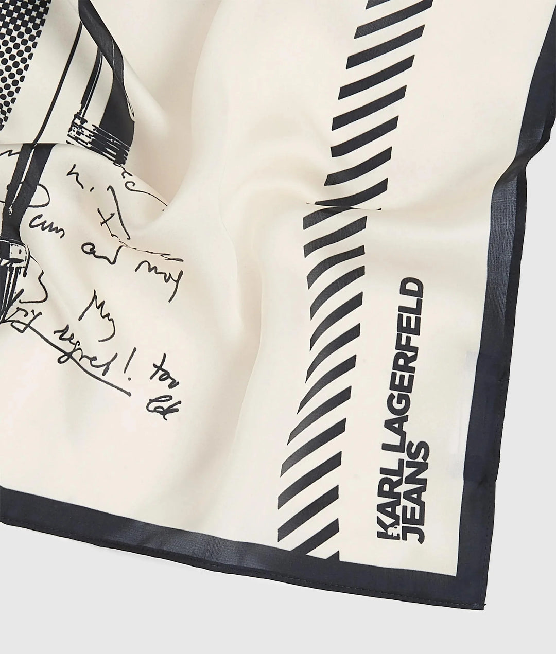 Karl Lagerfeld Print Bandana Scarf | Whitecap Grey