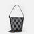 MC2 Saint Barth Bucket Bag Alexandra with Pied de Poule Print | Black