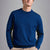 Paul & Shark Merino Wool Crewneck Pullover with Iconic Badge | Blue