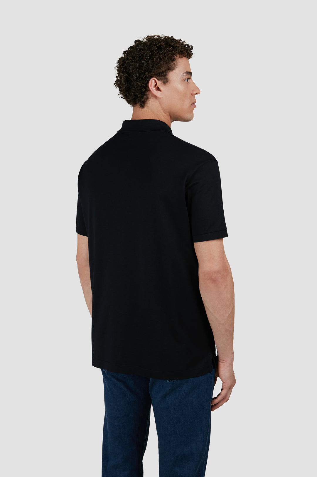 Paul & Shark Double Piqué Polo 3 in 1 Kompact Technology with Shark Badge | Black