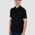 Paul & Shark Double Piqué Cotton Polo Shirt with Shark Badge | Black