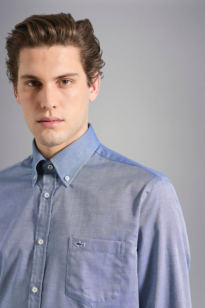 Paul & Shark Cotton Oxford Shirt | Blue