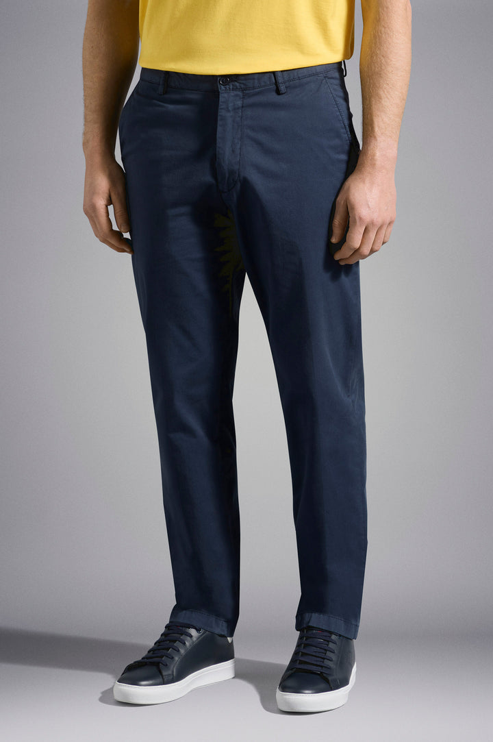 Paul & Shark Stretch Cotton Trousers | Navy
