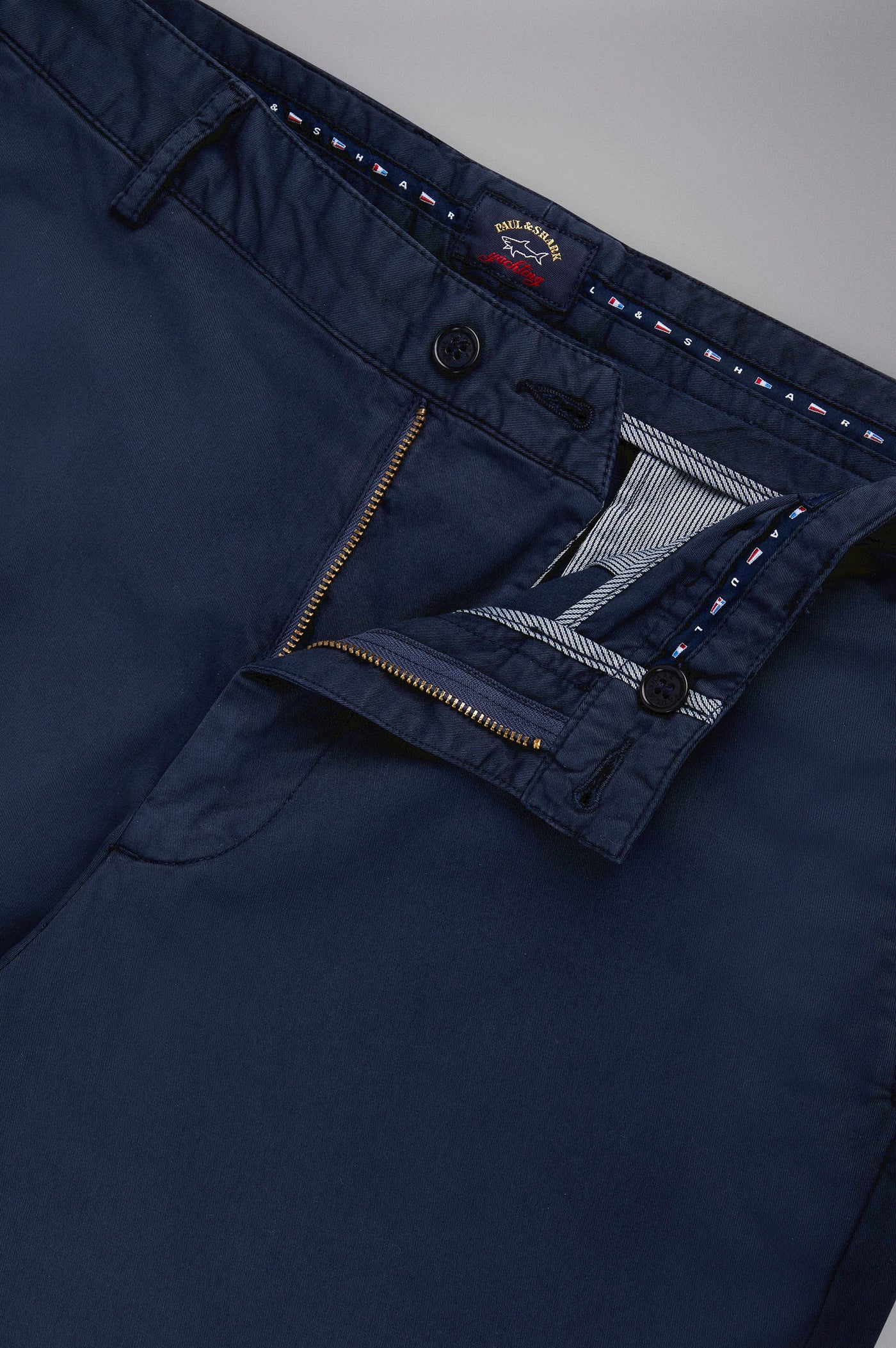 Paul & Shark Stretch Cotton Trousers | Navy