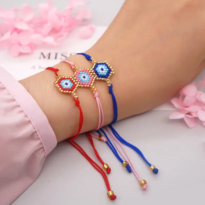 Never Needy Casual String Stretch Adjustable Bracelet | Blue