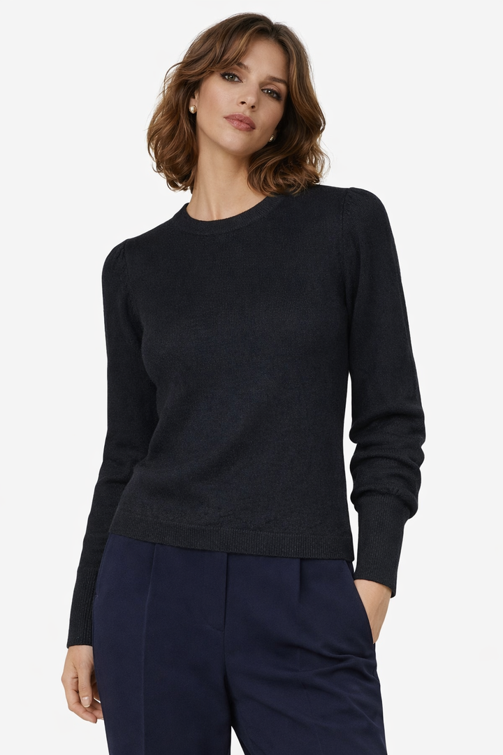 Anonyme Sweater Ruffled Sleeve | Black