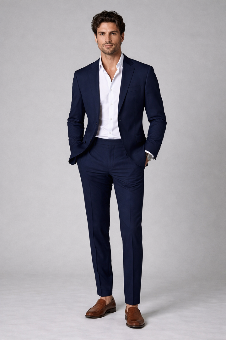 Corneliani Suit Super 130 | Royal Blue