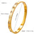 Never Needy Luxurious Shiny Bangle | Golden Heart