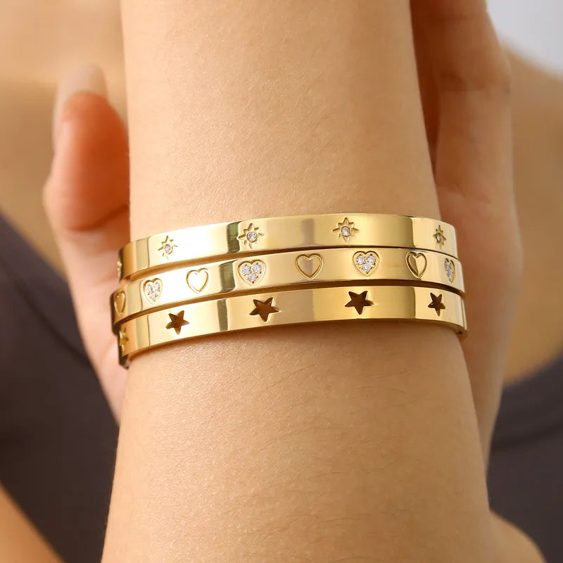 Never Needy Luxurious Shiny Bangle | Golden Sun