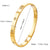 Never Needy Luxurious Shiny Bangle | Golden Sun