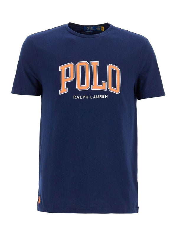 Ralph Lauren Custom Slim Fit T-Shirt with Letters | Cruise Navy