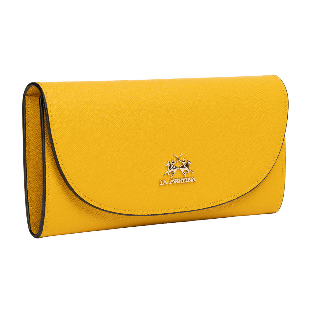 La Martina Women's Leather Wallet-Karina | Yellow