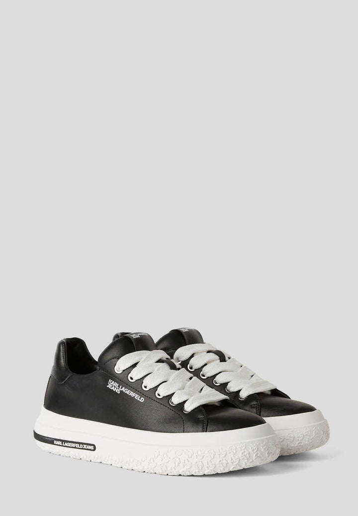 Karl Lagerfeld Men's Leather Sneakers | Black