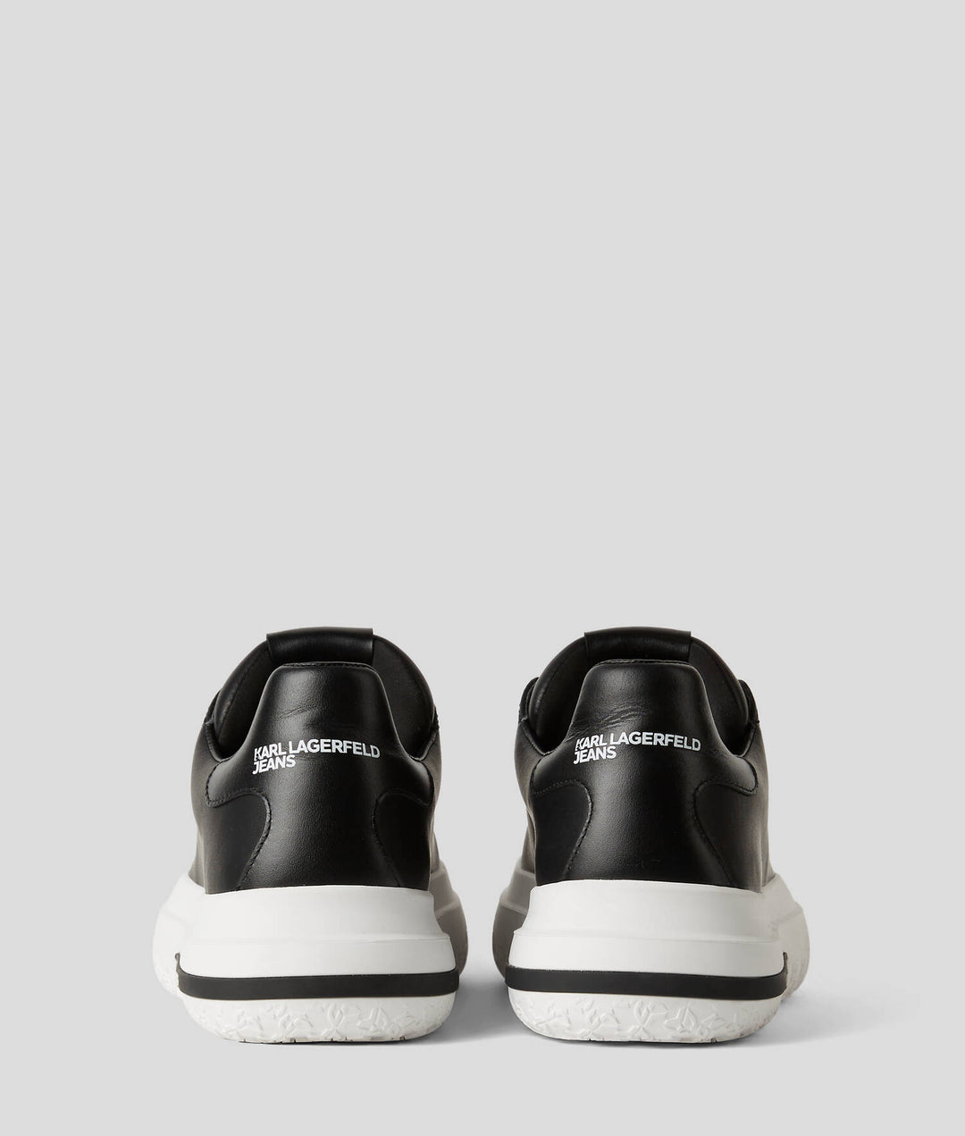 Karl Lagerfeld Men's Leather Sneakers | Black