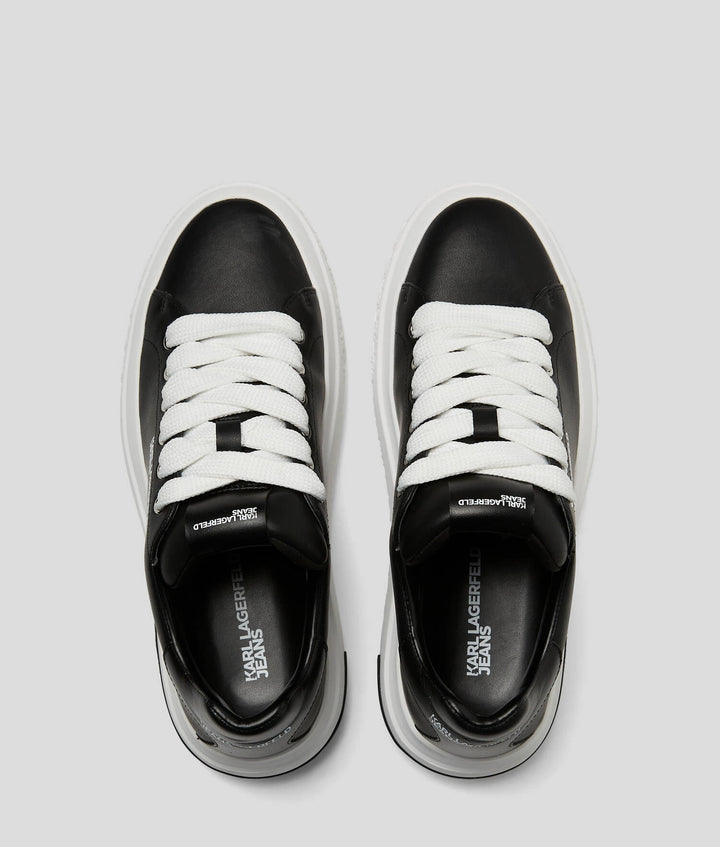 Karl Lagerfeld Men's Leather Sneakers | Black