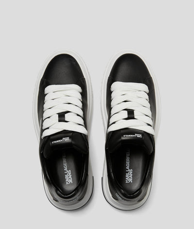 Karl Lagerfeld Leather Sneakers | Black