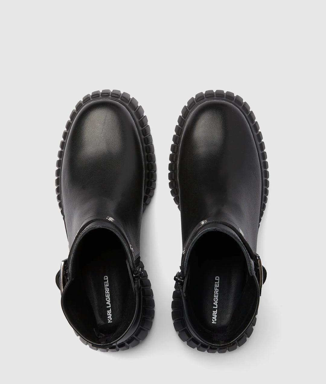 Karl Lagerfeld Kreeper Mid Calf Wedge Women's Boots | Black
