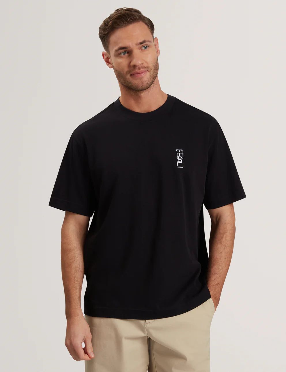 Ted Baker Kuyrt Short Sleeve Branded T-Shirt | Black