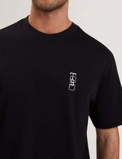 Ted Baker Kuyrt Short Sleeve Branded T-Shirt | Black