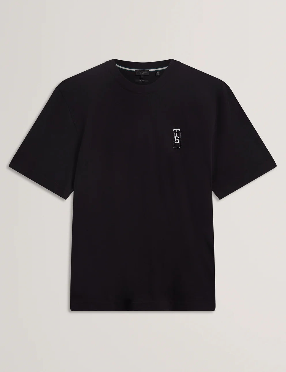 Ted Baker Kuyrt Short Sleeve Branded T-Shirt | Black