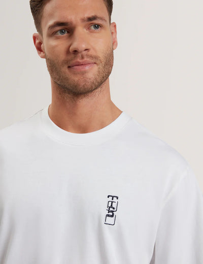 Ted Baker Kuyrt Short Sleeve Branded T-Shirt | White