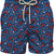 MC2 Saint Barth Lightweight Fabric Swim Shorts Lighting | Navy/Red