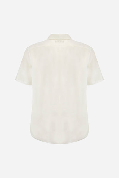 La Martina Regular Fit Linen Canvas Shirt – Varoun | White