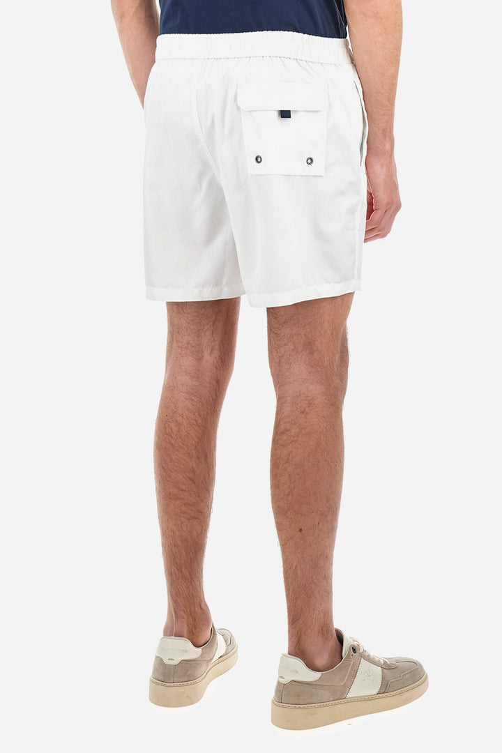 La Martina Regular Fit Nylon Swimsuit - Clint | White