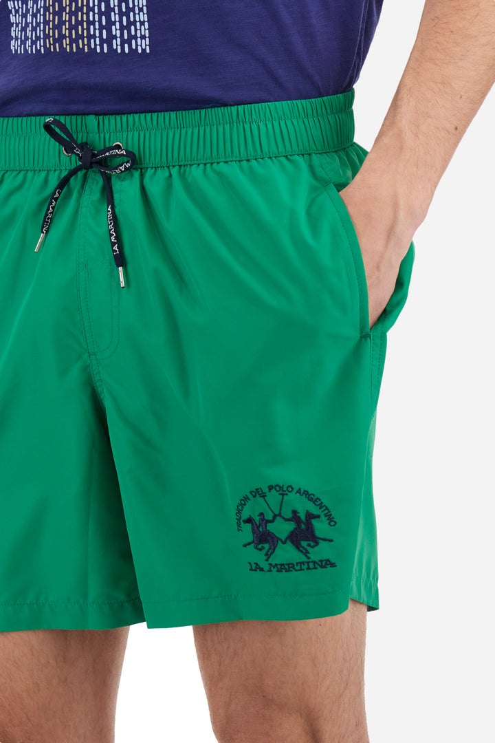 La Martina Regular Fit Nylon Swimsuit - Clint | Green