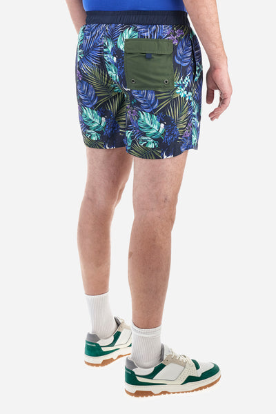 La Martina Regular-Fit Swimwear in Synthetic Fabric - Adan | Blue Multi