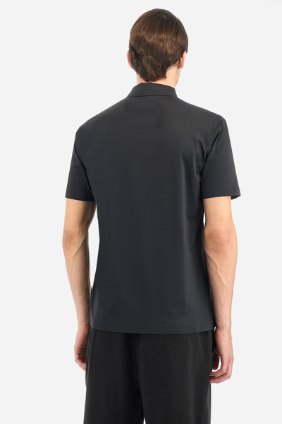 La Martina Regular Fit Jersey Short Sleeved Polo Shirt – Anson | Black