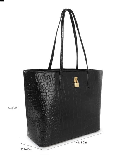 Ted Baker Londonn Padlock Tote Bag | Jet-Black