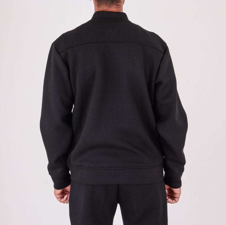 Paul & Shark Metal Shark Tech Fleece Full Zip Sweatshirt | Black