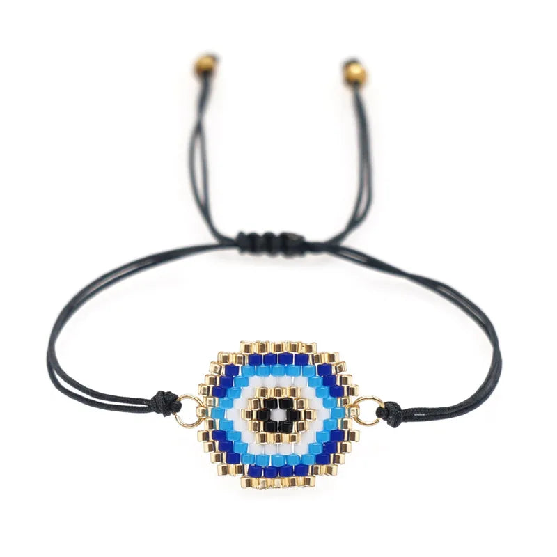 Never Needy Casual String Stretch Adjustable Bracelet | Black 698