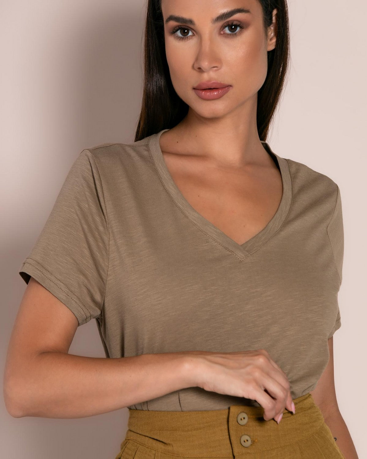 Never Needy Cotton Top | Sand
