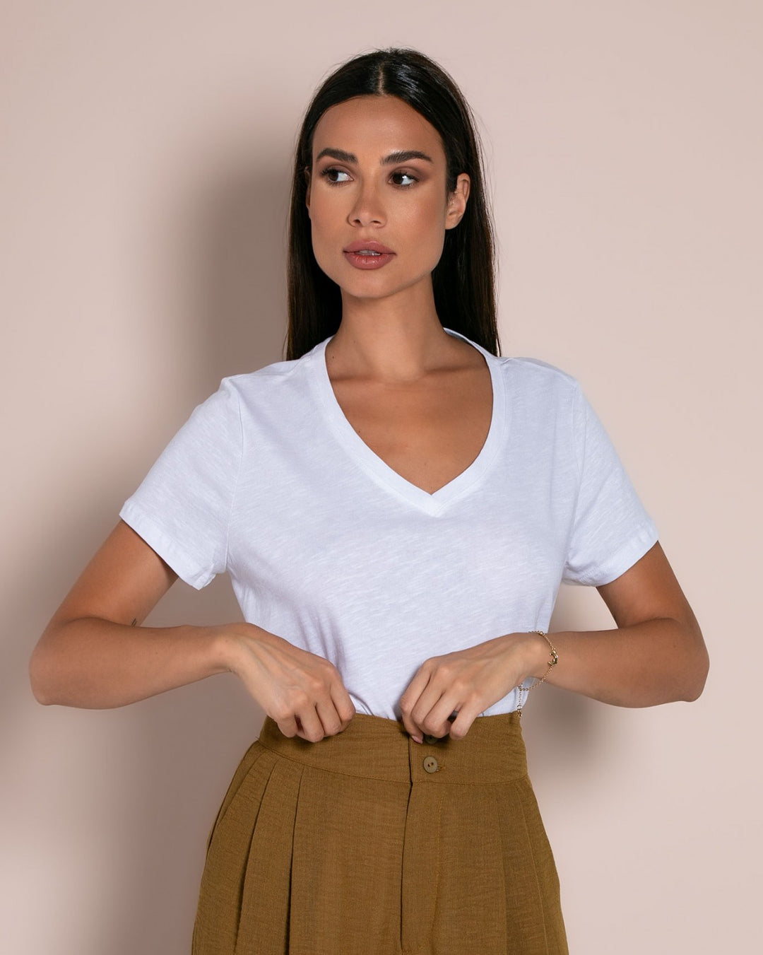 Never Needy Cotton Top | White
