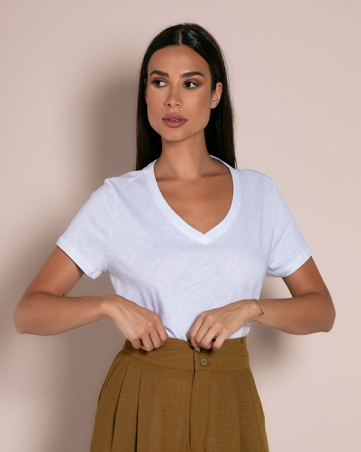 Never Needy Cotton Top | White