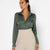Never Needy Satin Shirt | Khaki