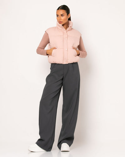 Never Needy Bomber Gilet | Salmon