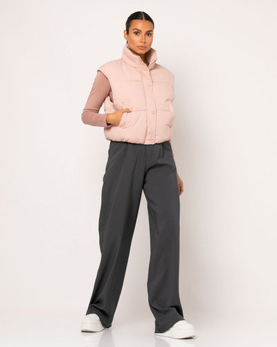 Never Needy Bomber Gilet | Salmon