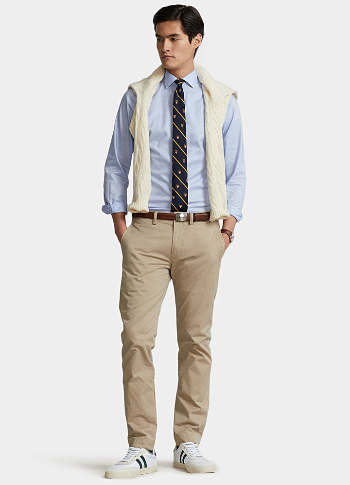 Ralph Lauren Slim Fit Dobby Shirt | Light Blue