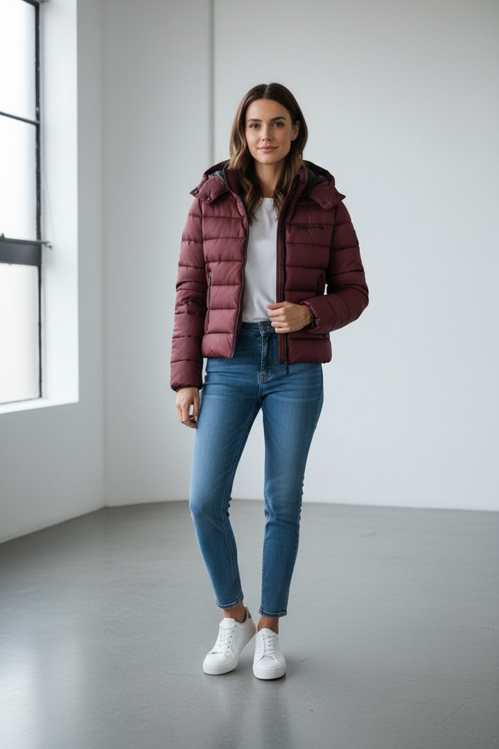 Karl Lagerfeld Women's Light Padded Jacket | Zinfandel